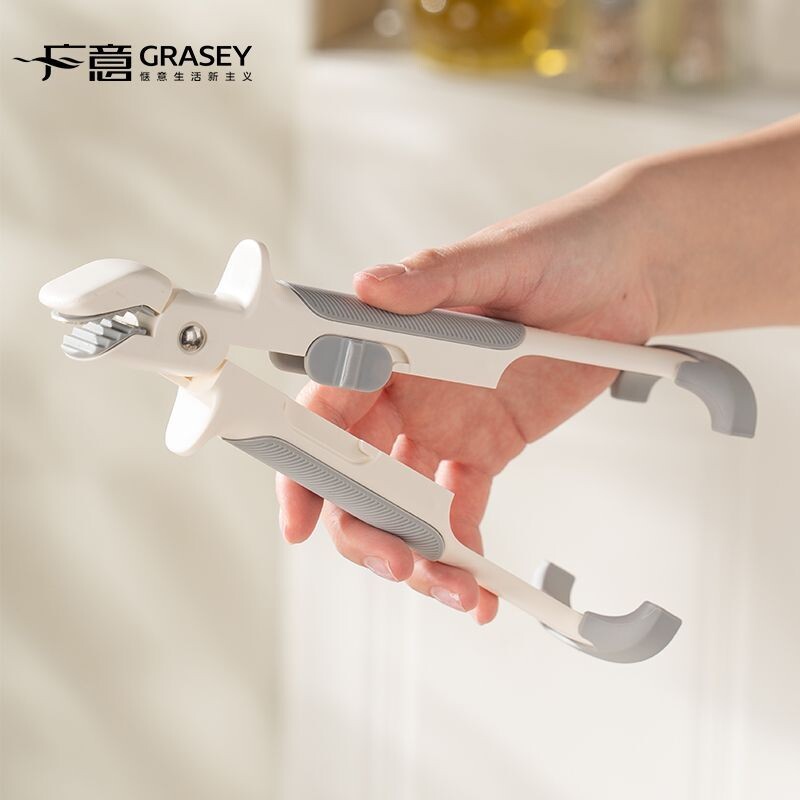 广意防烫夹盘子取碗夹耐高温厨房硅胶夹隔热工具菜锅钳蒸神器菜