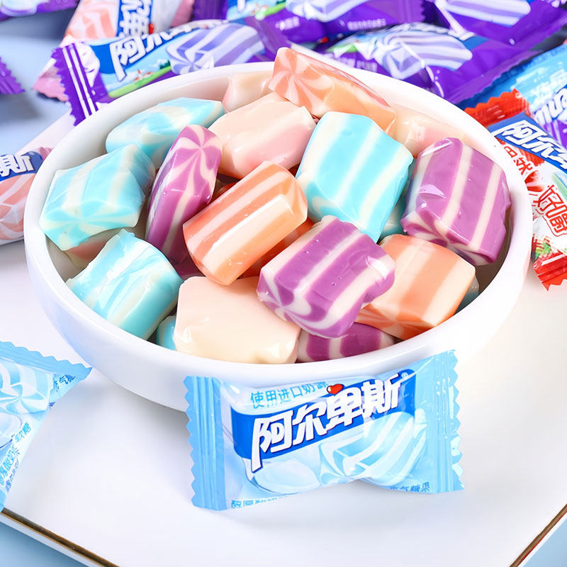 阿尔卑斯水果软糖散装香软牛奶混合口味婚庆喜糖年货零食水果糖果