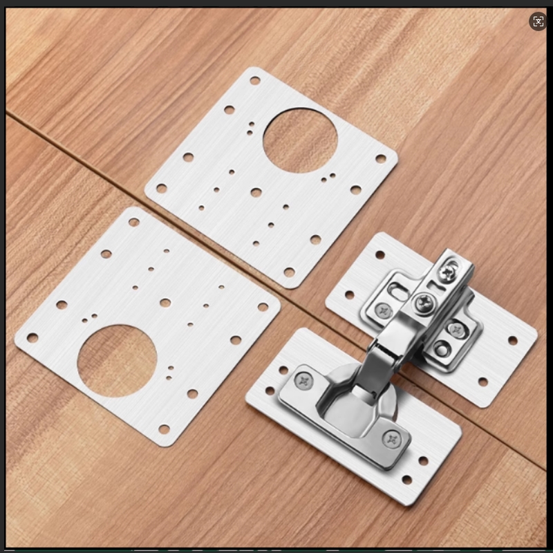 固定柜门橱柜修复板铰链板修复神器合页加固板安装板垫板修补板片
