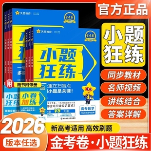 2026版高考小题狂做篇高中语文数学英语化学物理政治历史生物新高考高三一轮二轮总复习提优巅峰版基础篇专题训练专项攻略导数强化