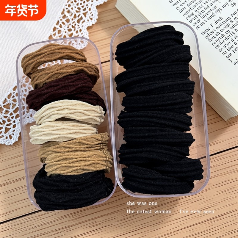 高马尾发绳头绳发圈高弹力耐用橡皮筋女扎头2024新款高端春夏头饰