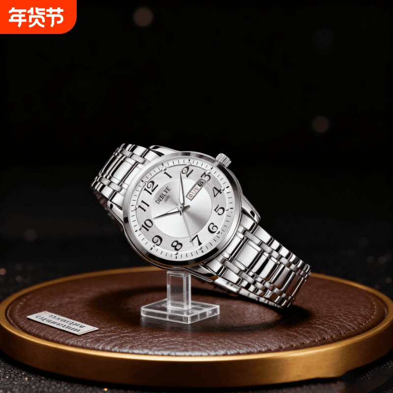 瑞士同款青少年初高中学生手表男款简约潮流全自动机械防水石英表