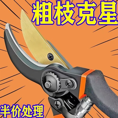 剪树枝剪刀专用花剪园艺园林修枝园丁剪嫁接强力采摘省力修水果树 - 封面