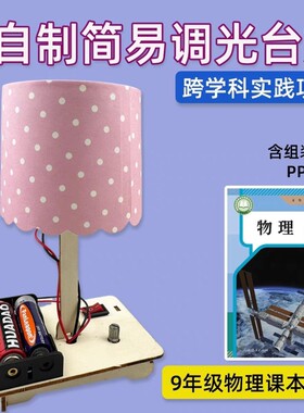 科技小制作DIY手工发明亮度创意台灯科学实验材料物理电路简易