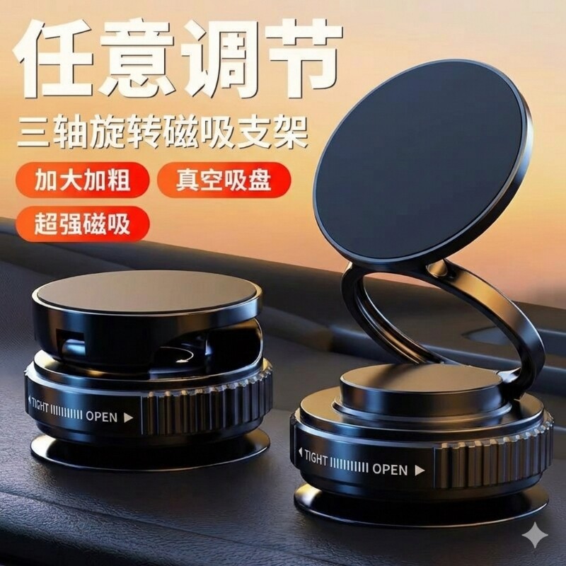 手机支架车载磁吸2026新款汽车专用导航支架中控屏幕多功能吸盘式
