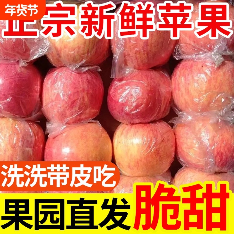 山西运城红富士丑苹果无农药不打蜡冰糖心酥脆甜新鲜水果野生精品,水产肉类/新鲜蔬果/熟食,苹果,淘宝优惠券,粉丝福利购,淘宝优惠卷
