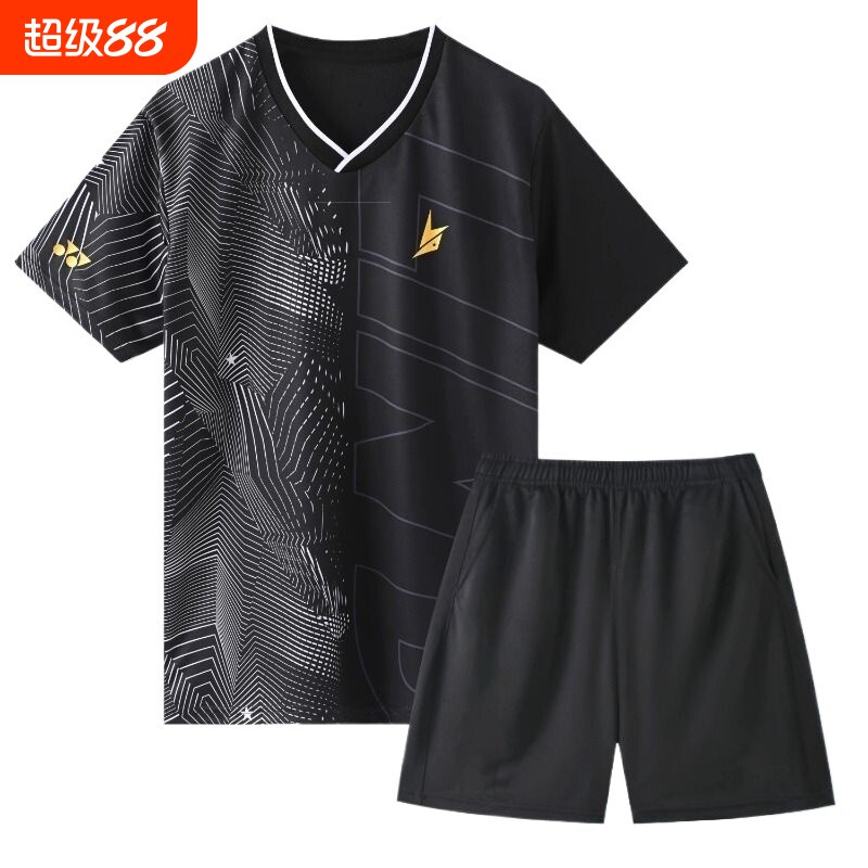林丹羽毛球服训练大赛短袖图片