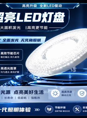 护眼新款水晶灯灯泡LED飞碟灯节能家用螺口E27高亮无频闪照明防水