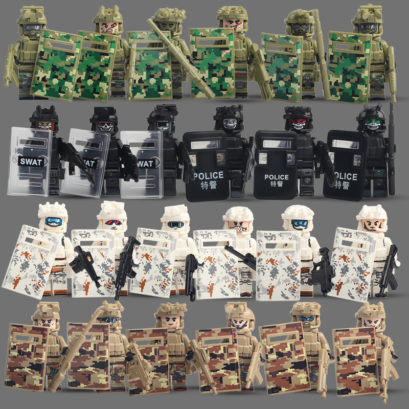 军事特种兵人仔武器库儿童玩具