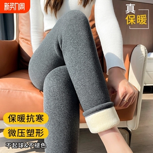 棉裤 800克特厚羊羔绒打底裤 秋裤 加绒加厚保暖裤 女外穿2025秋冬款