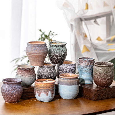 多肉北欧花盆陶瓷透气活根