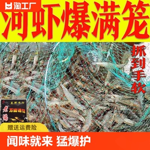 抓河虾螃蟹小龙虾诱饵黄鳝泥鳅捕鱼笼虾笼渔网诱饵料万能饵料小药