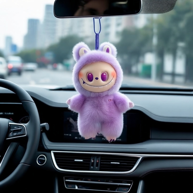 创意汽车挂件挂饰三代可爱钥匙圈小礼品自行车小配饰装饰公仔摆件