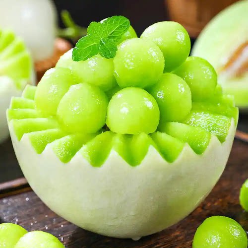 山东玉菇甜瓜4.5斤单果750g+ 软糯香甜多汁蜜瓜