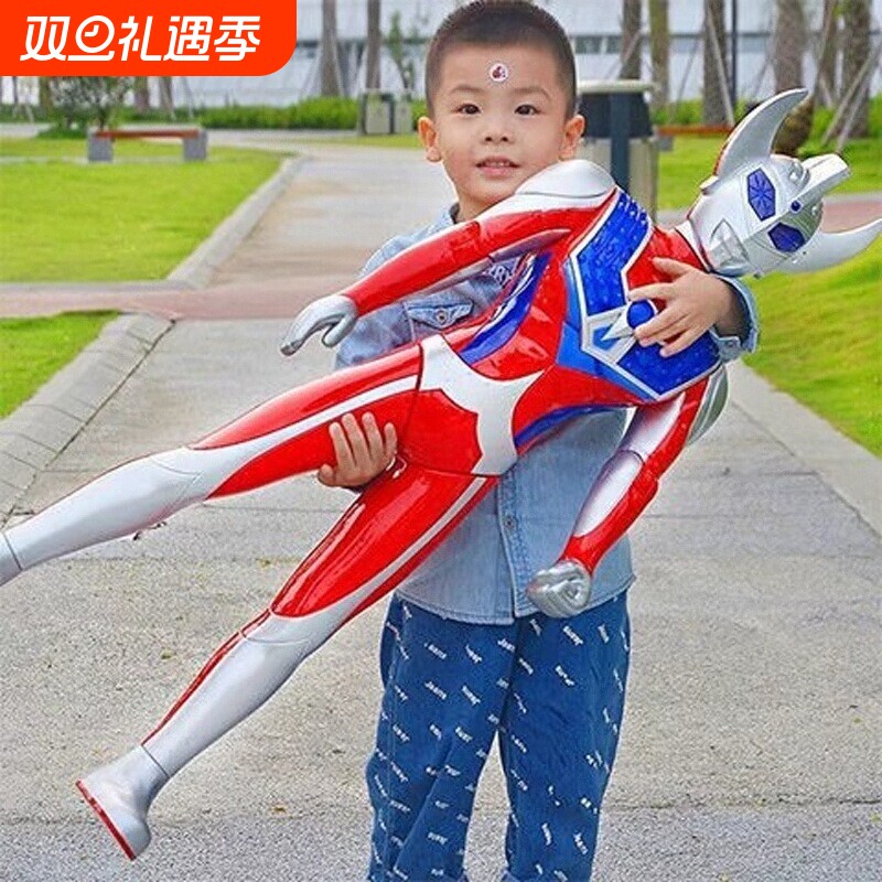 超大号迪迦超人玩具套装声光