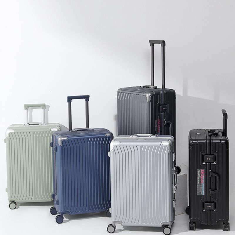 纯PC铝框行李箱24寸抗摔拉杆箱20寸登机耐摔旅行箱皮箱子密码箱