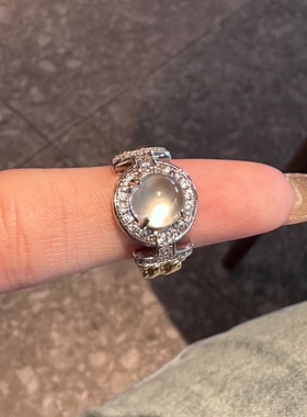 中古风新中式水沫玉戒指