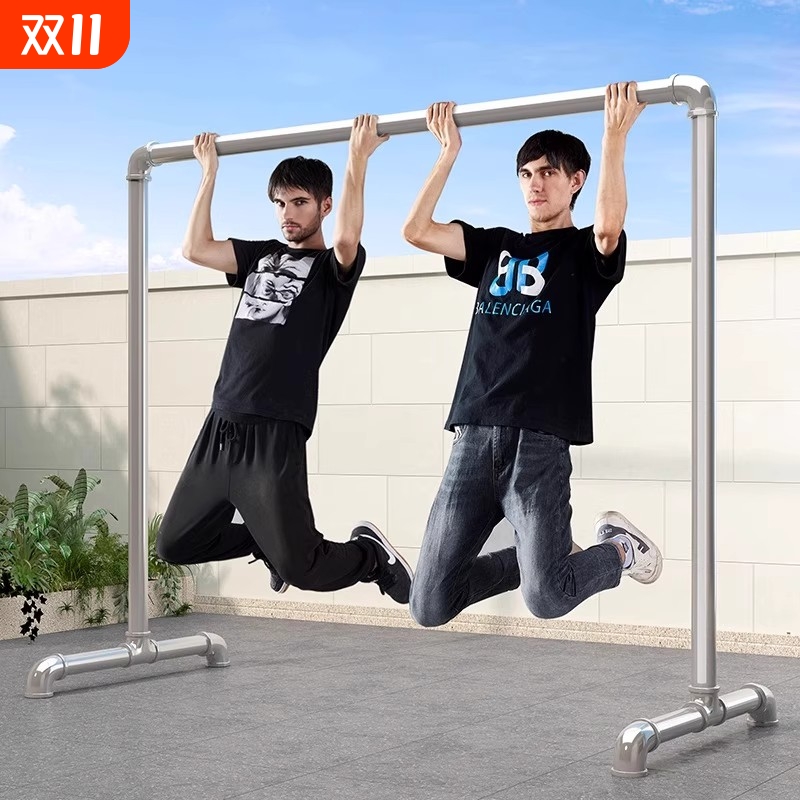 钢管晾衣架凉衣架晾衣杆阳台家用落地卧室户外挂衣服简易晒被水管