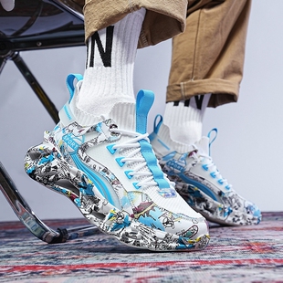 运动鞋男款春秋季青少年减震软底跑鞋初中生田径训练跑步鞋