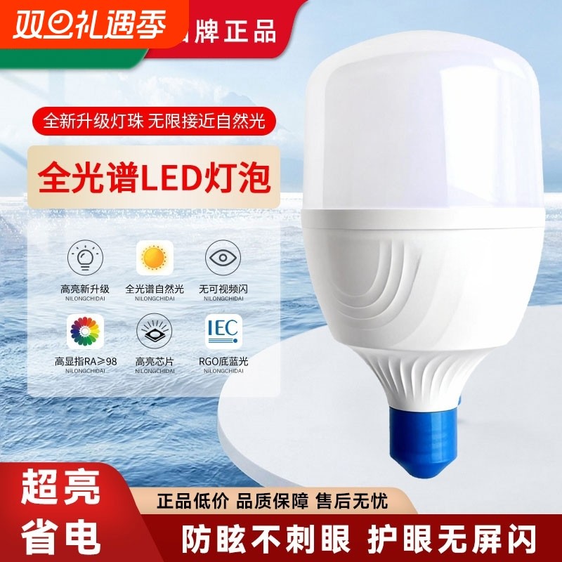 鼎雁照明led灯泡大螺旋纹口e27节能超亮家用护眼大功率吊灯小球