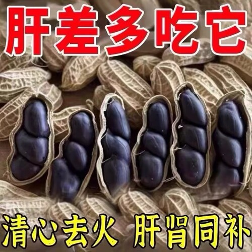 黑皮黑花生五香花生米山东特产烤熟炒货五香味下酒菜零食烤花生