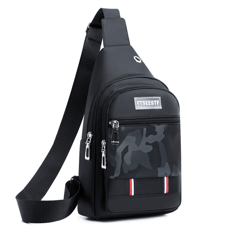 大容量斜挎包新款学生潮牌男士背包新款胸包男款运动休闲单肩挎包