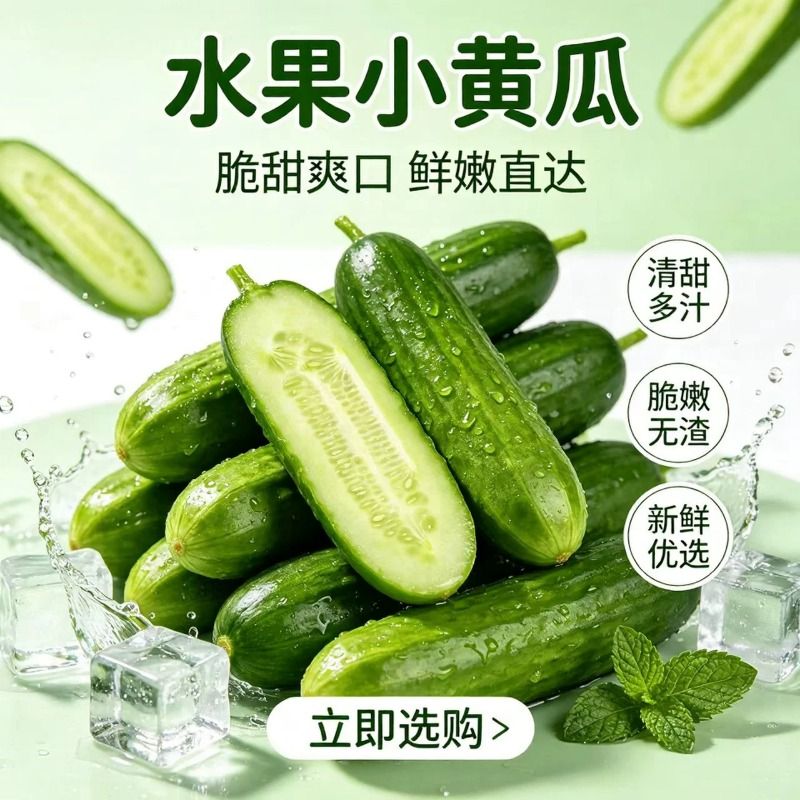 正宗寿光黄瓜发货产地直发当季现摘水果黄瓜生吃蔬菜生鲜新鲜优选