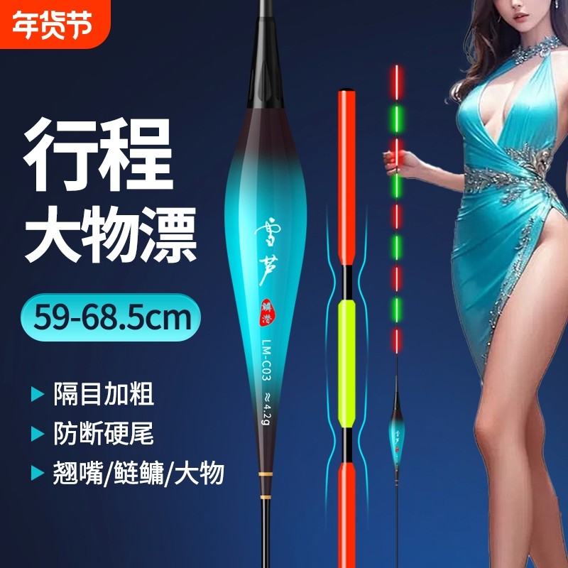 加长流氓夜光漂超亮行程浮漂日夜两用硬尾电子漂大物鱼漂翘嘴浮漂,户外/登山/野营/旅行用品,浮漂,淘宝优惠券,粉丝福利购,淘宝优惠卷