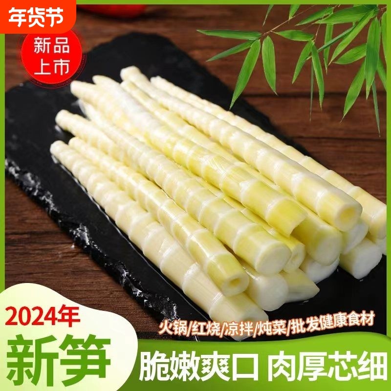 四川高山野生当季竹笋新鲜嫩笋尖春笋罗汉笋火锅食材商用健康美味