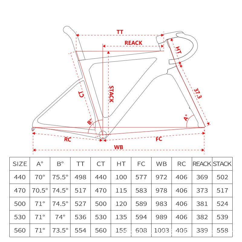 R18碳纤维公路车架 700C气动车架超轻碟刹自行车破风车架跨境货源