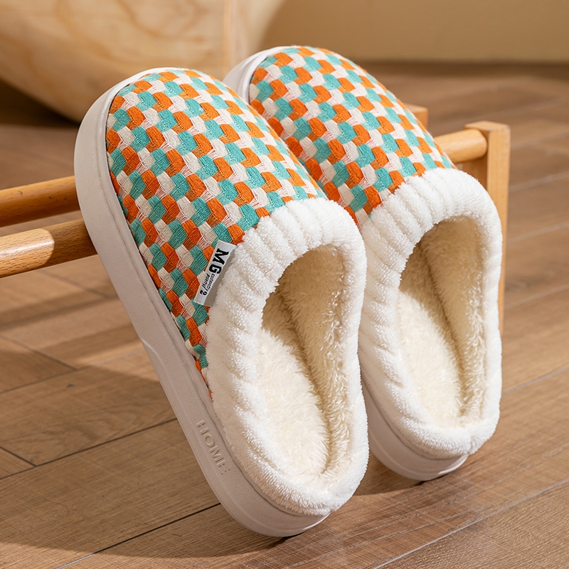 绒面厚底拖鞋青黄|超4000次加购