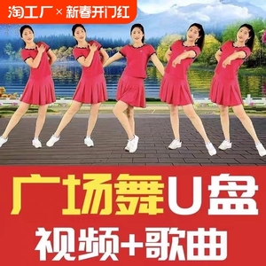 2024款广场舞u盘教学视频教程新手入门跳舞中老年大容量优盘usb