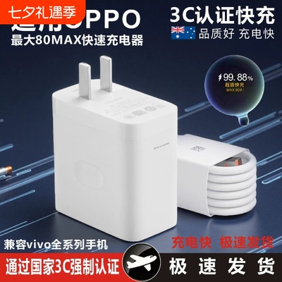 适用OPPO超级80MAX大功率快充头