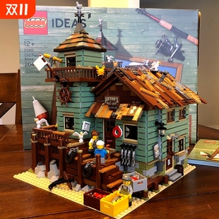 玩具高難度3d立體拼圖別墅街景建筑模型 漁夫小屋積木房子男孩拼裝