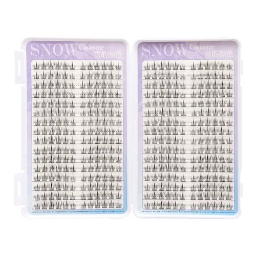 Прозрачные короткие накладные ресницы на солнечной энергии