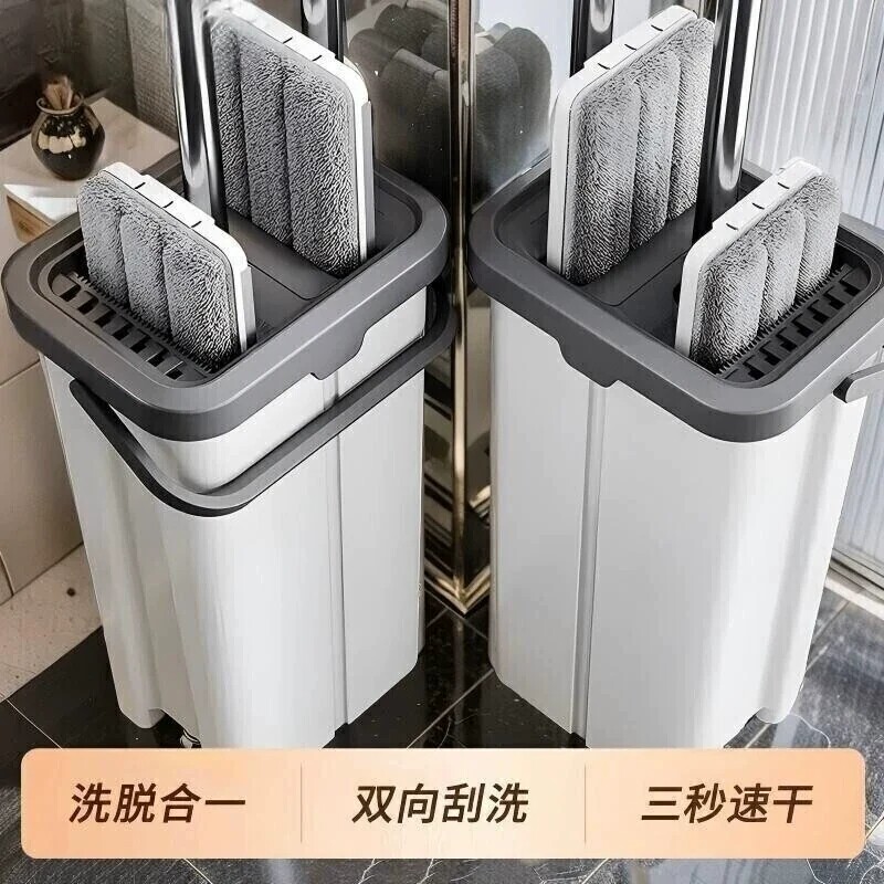 把家用一拖净2026新款平板免手洗懒人墩布刮刮乐拖地神器刮水两用