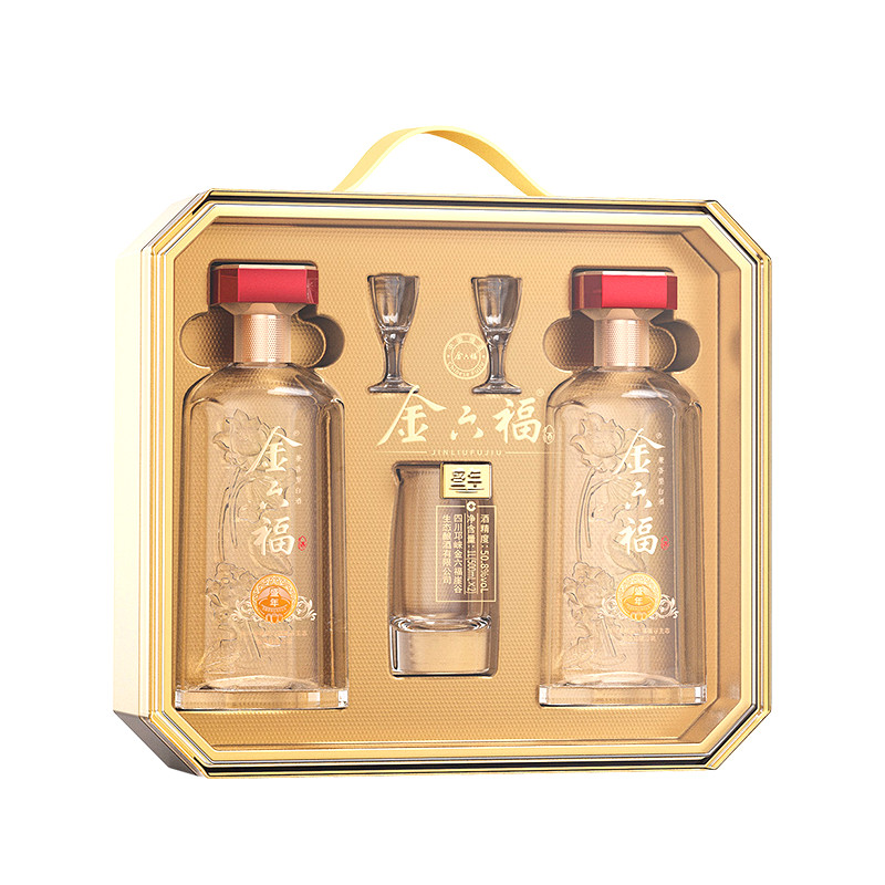 金六福酒盛年50.8度兼香型白酒礼盒装500ml*2瓶装纯粮食酒水送礼,酒类,白酒/调香白酒,淘宝优惠券,粉丝福利购,淘宝优惠卷