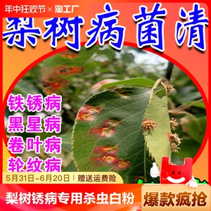 梨树锈病专用药果树杀虫治锈病白粉黑斑叶腐病杀虫剂梨树病菌清