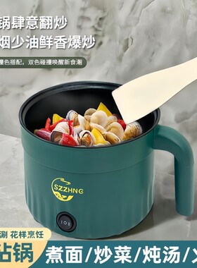 德国宿舍学生多功能小电锅电煮锅一体迷你电炒锅电热火锅泡面煮面