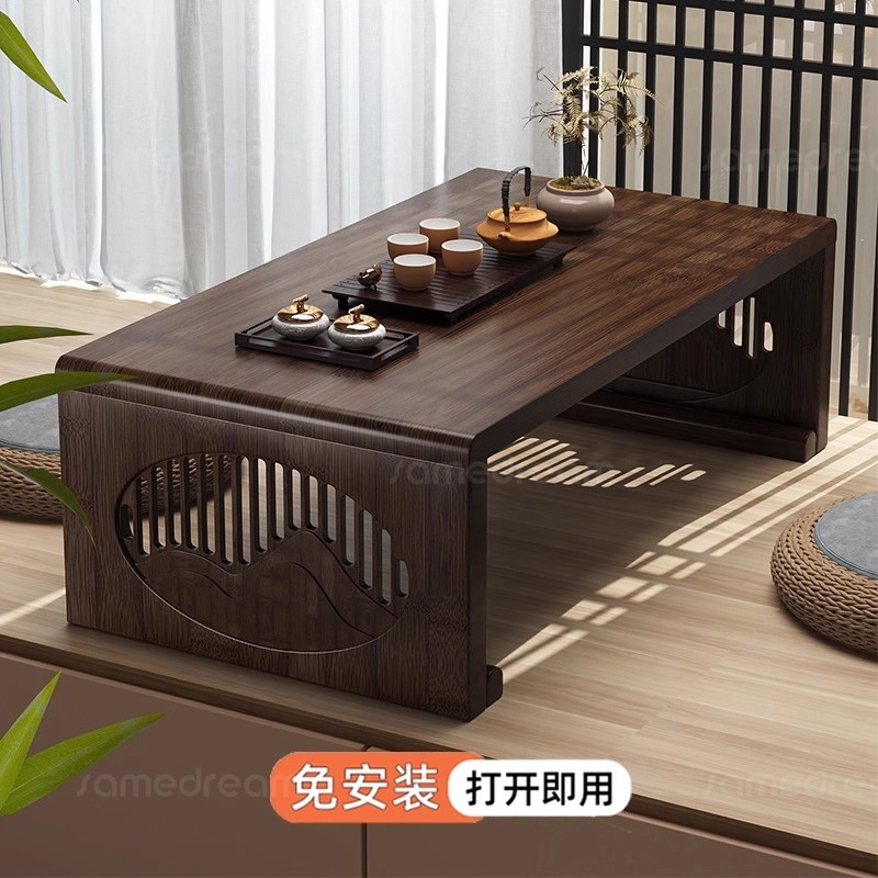 折叠榻榻米茶桌古风飘窗小桌子