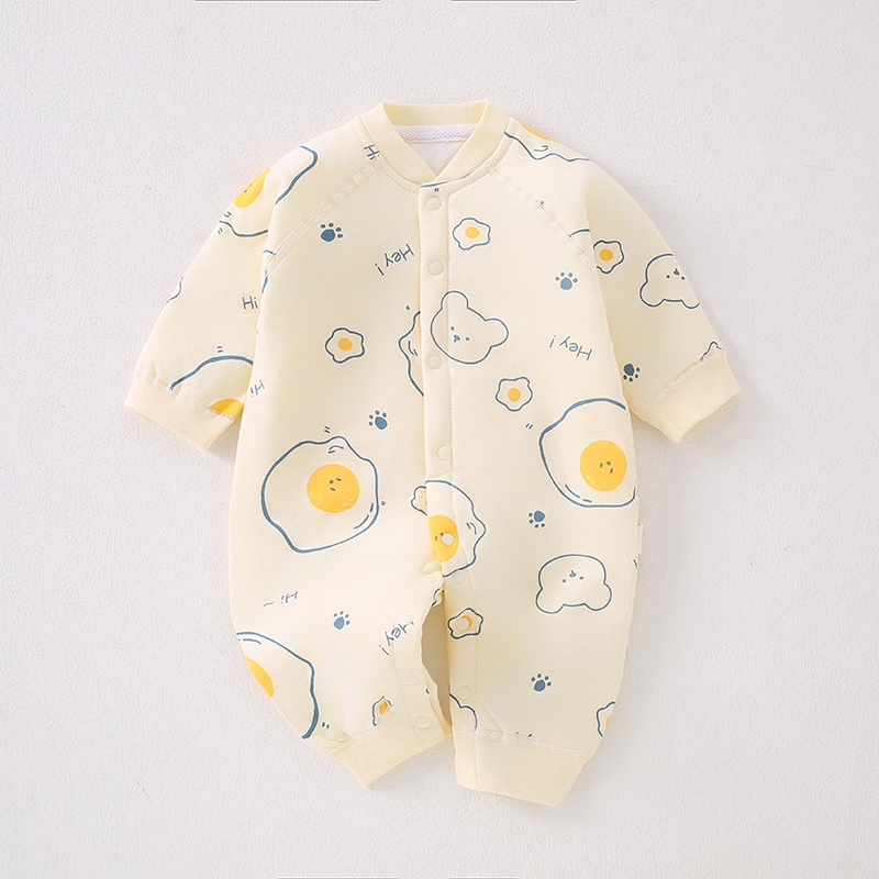 婴儿薄棉连体衣40g哈衣纯棉