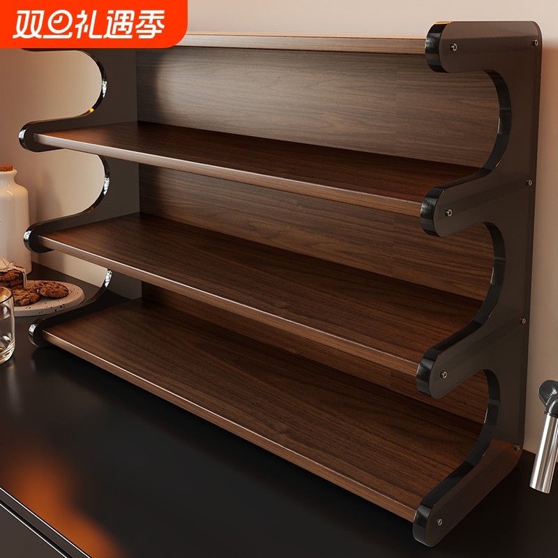 杯子收纳置物架餐桌多层杯架餐边柜桌面开放式多层杯子茶具放置架