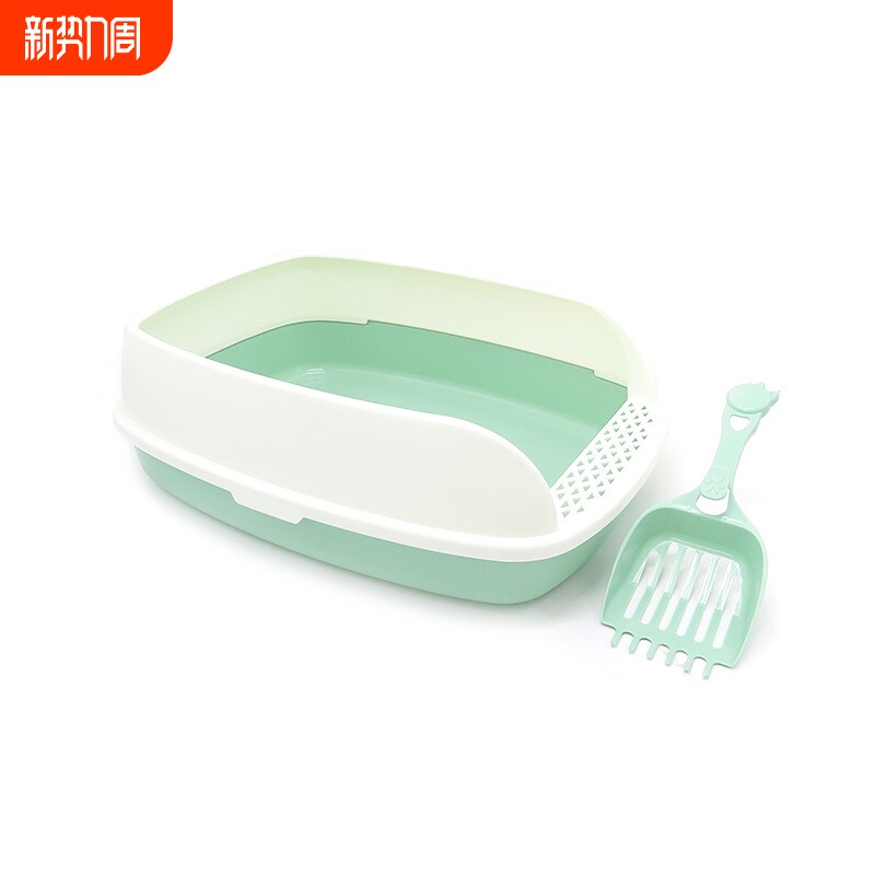 宠物半封闭式猫砂盆大号 可拆离猫厕所防臭防外溅猫咪砂盘猫沙盆