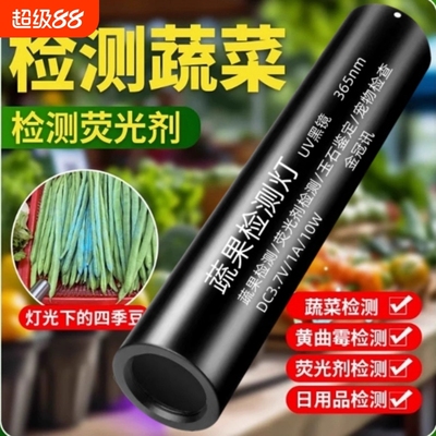 紫光灯鉴定蔬菜专用紫外线验钞笔365nm荧光剂蓝矾检测笔