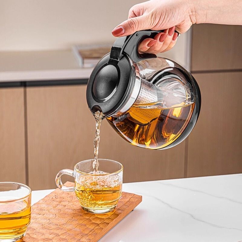 【会员专享】乐唯诗玻璃沁雅茶具套装家用办公室泡茶壶茶杯茶漏