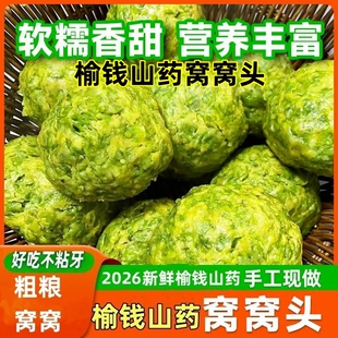 2026当季榆钱山药窝窝头100g/个新鲜馒头野菜营养早餐多规格起