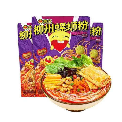 臭宝爆爆浓汤螺蛳粉330g大片腐竹