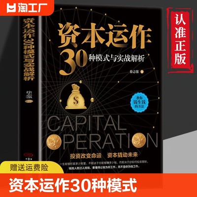 正版速发 资本运作30种模式与实战解析 资本运营企业融资全解 投资改变命运 资本撬动未来 企业管理实用书籍