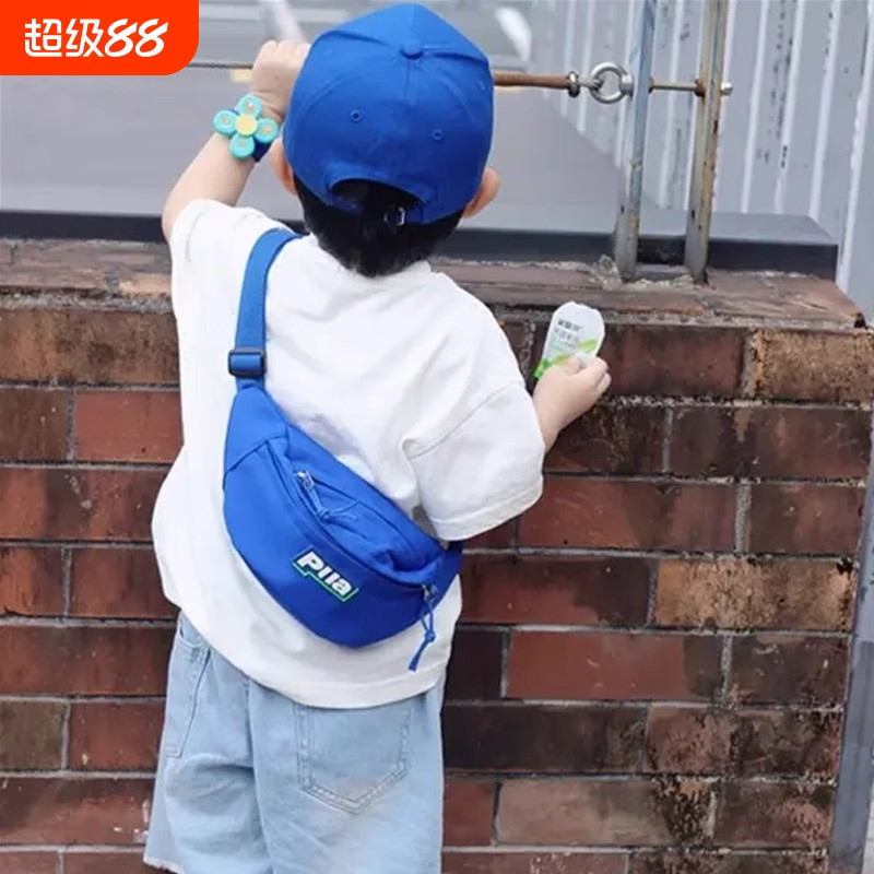帅气儿童胸包男童休闲斜挎包宝宝夏季韩版潮流腰包洋气单肩零钱包