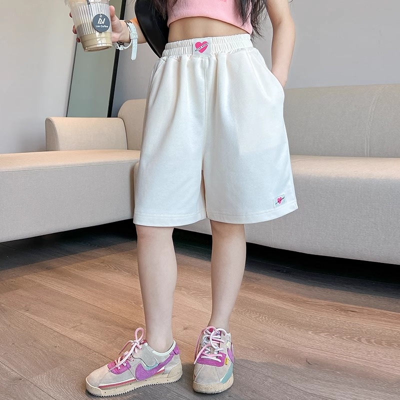 女童运动短裤夏季2025新款儿童五分裤薄款夏装中裤女大童夏款裤子